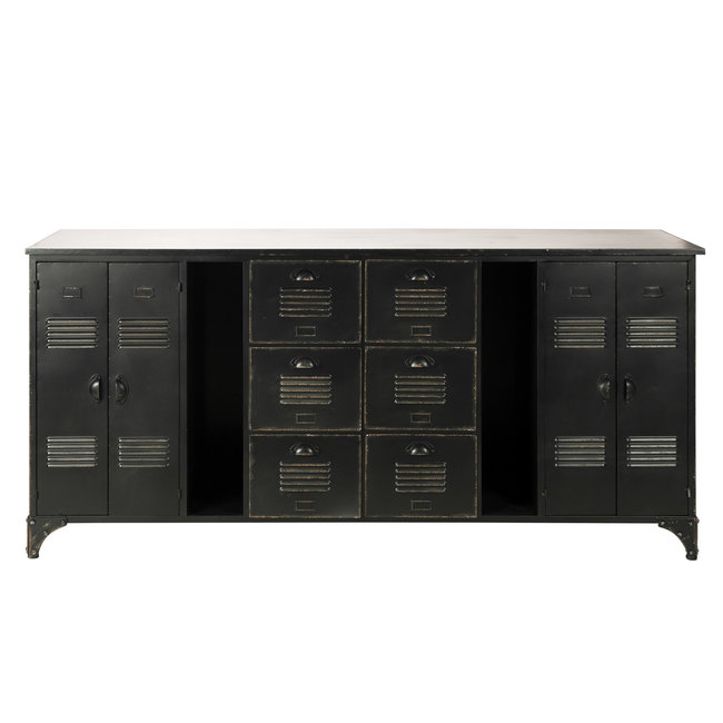 Industrieel dressoir XL | Zwart