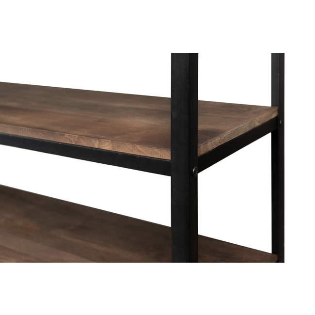 Industriële boekenkast met ladder 2.0 | Bruin