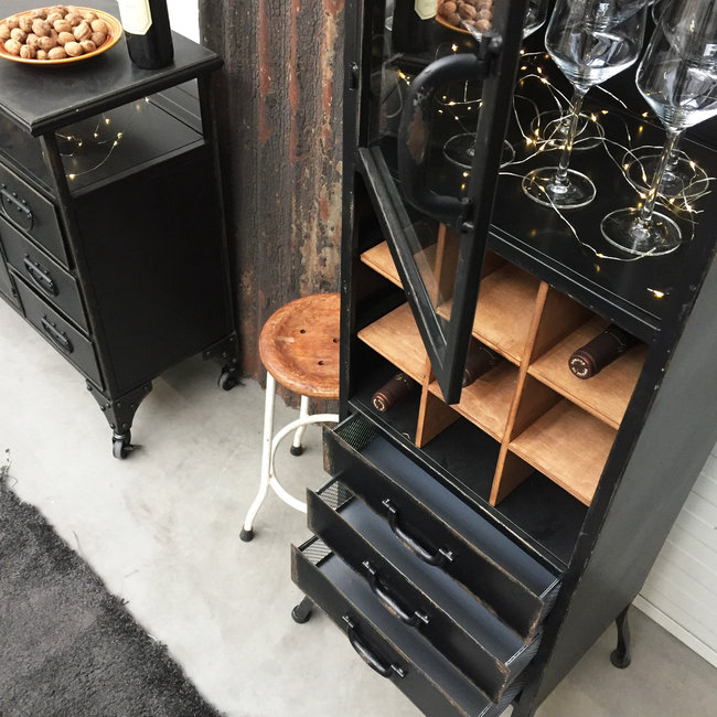 Drankenkast hoog 2.0 | Zwart