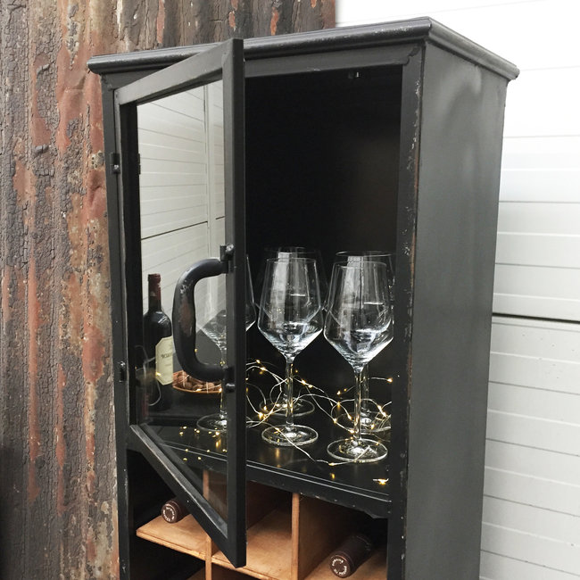 Drankenkast hoog 2.0 | Zwart