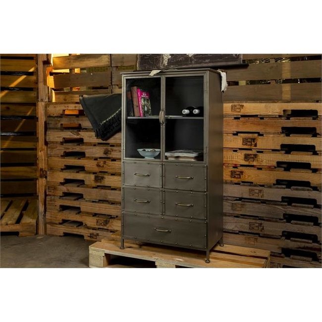 Industriële buffetkast 2.0 | Grijs