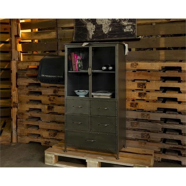 Industriële buffetkast 2.0 | Grijs