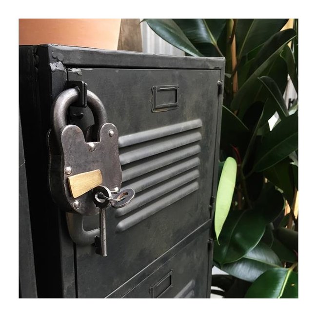 Locker Bulky 4 deuren | Zwart optie Slot