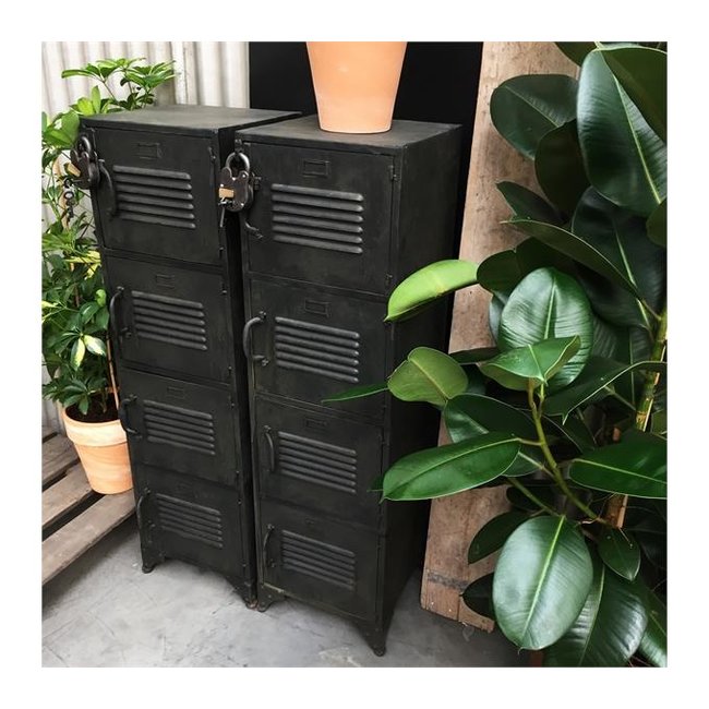 Locker Bulky 4 deuren | Zwart optie Slot