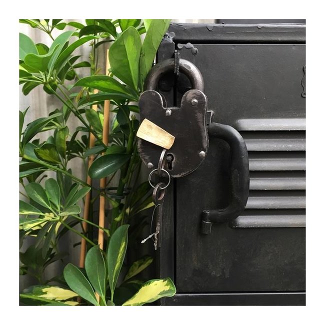 Locker Bulky 4 deuren | Zwart optie Slot