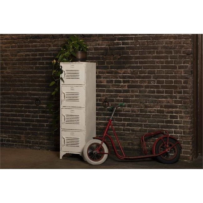 Locker Bulky 4 deuren | Wit optie Slot