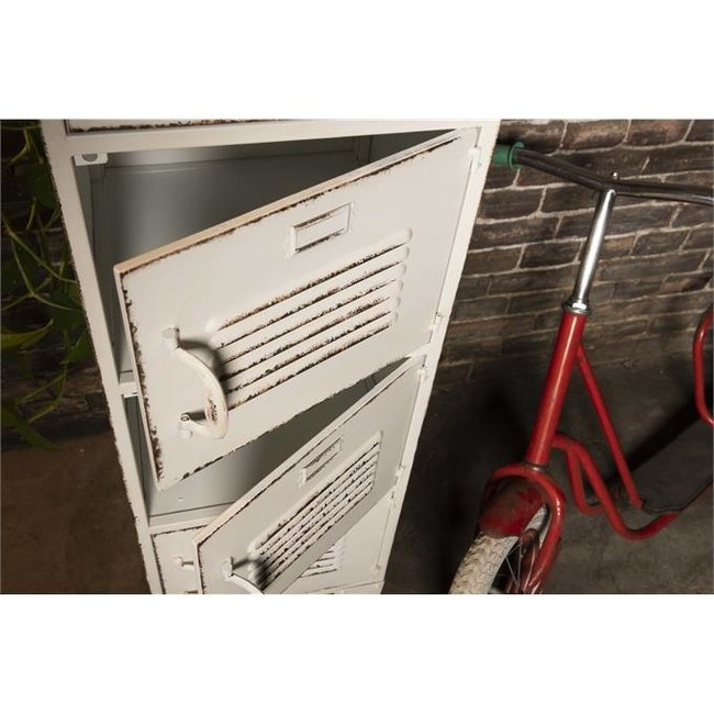 Locker Bulky 4 deuren | Wit optie Slot