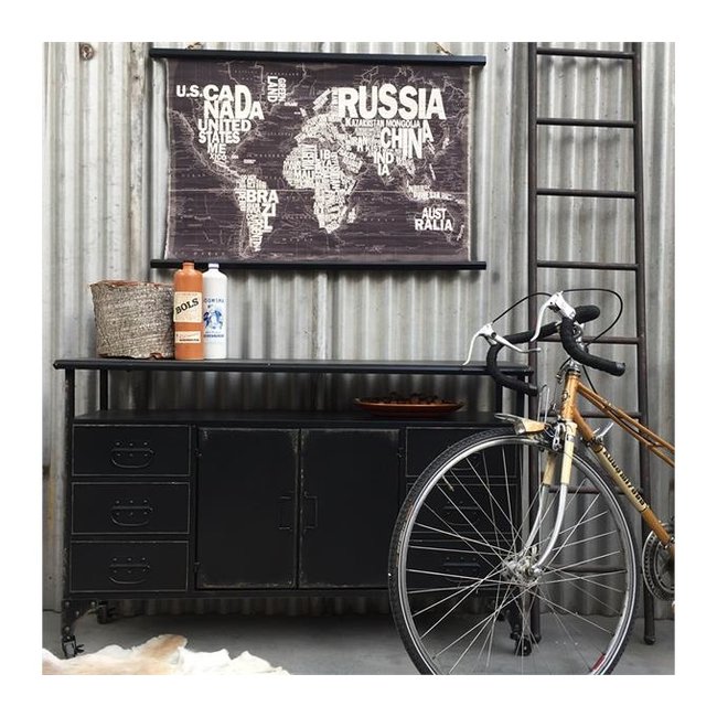 New vintage kast 2.0 | Zwart