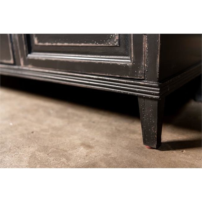 Industrieel houten dressoir 2.0 | Zwart