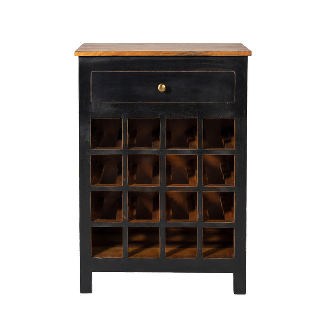 Industriële flessenkast 2.0 | Zwart