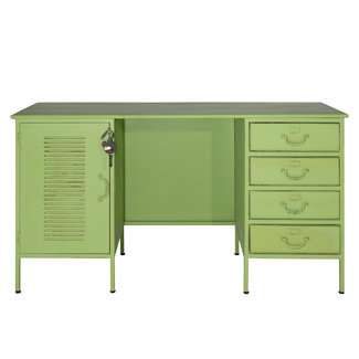 Rootsmann Vintage bureau 2.0 met slot | Groen