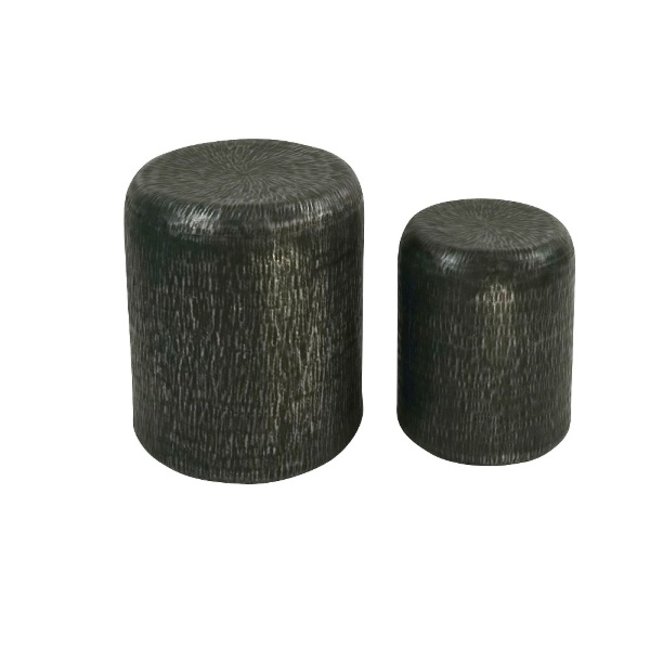 Set bijzettafels poef | Zwart