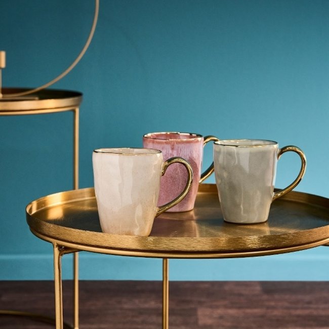 Set bijzettafels rond  | Goud