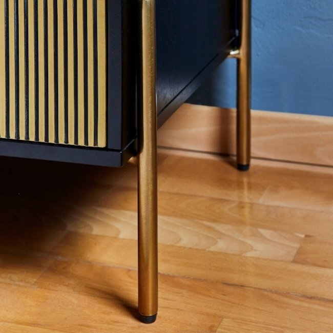 Ladekast | Zwart - Goud