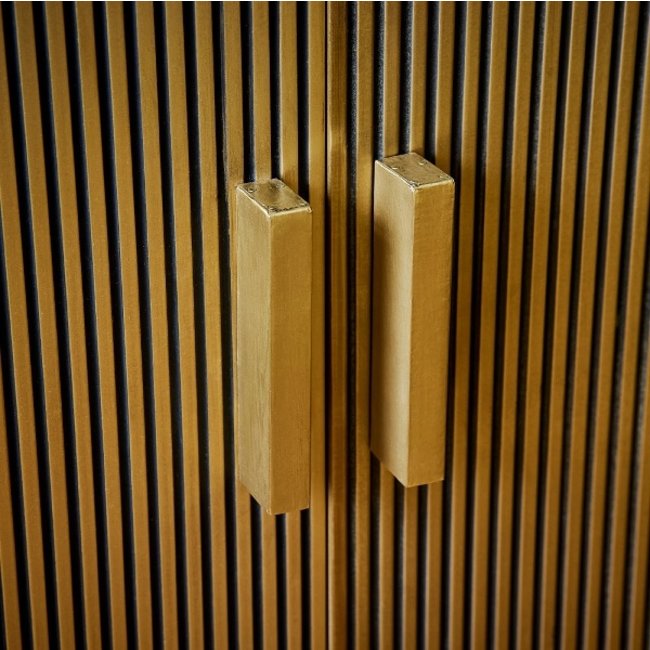 Drankkast | Zwart - Goud