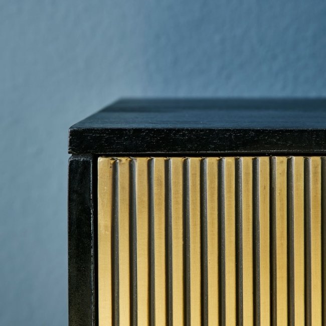 Dressoir | Zwart - Goud