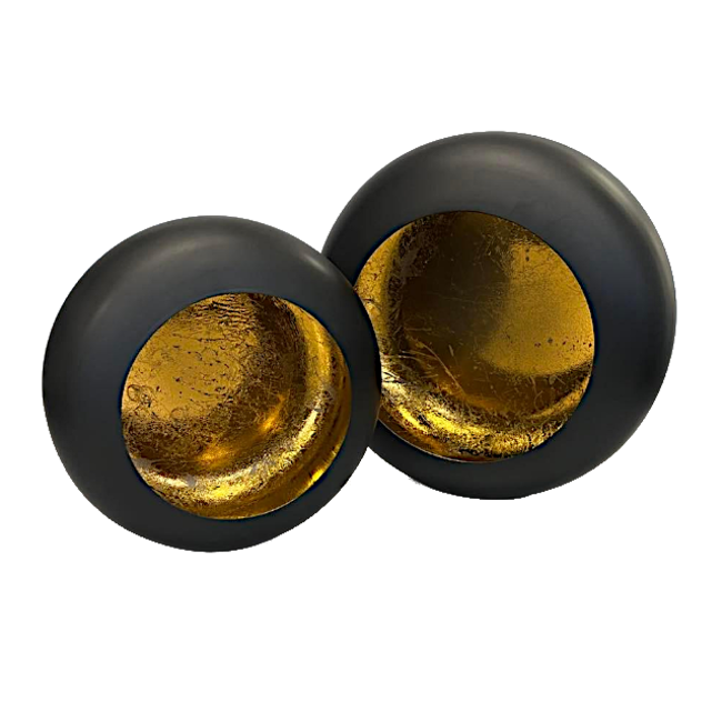 Windlichten Rond | Goud