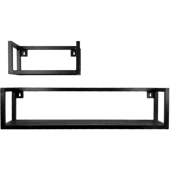 Wandplankset 2 klein | Zwart