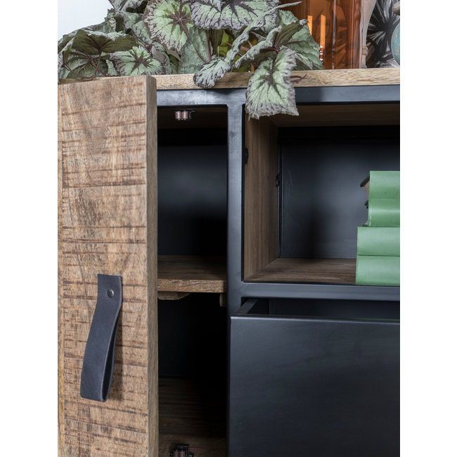 TV-meubel Abel links 120 | Zwart