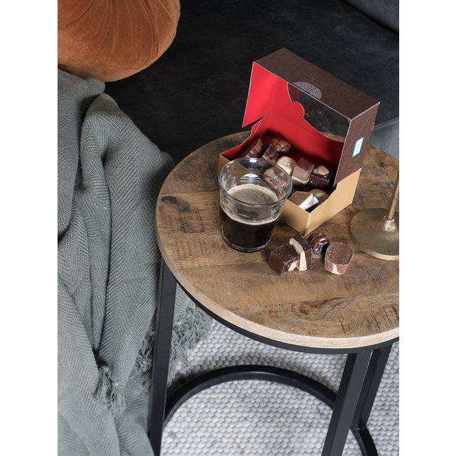 Laptoptafel | Rond Bruin