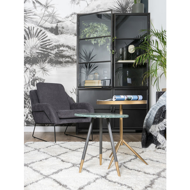 Buffetkast Hayley metaal Breed | Zwart