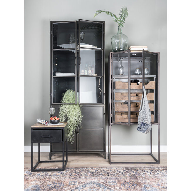 Buffetkast Hayley metaal Smal | Zwart