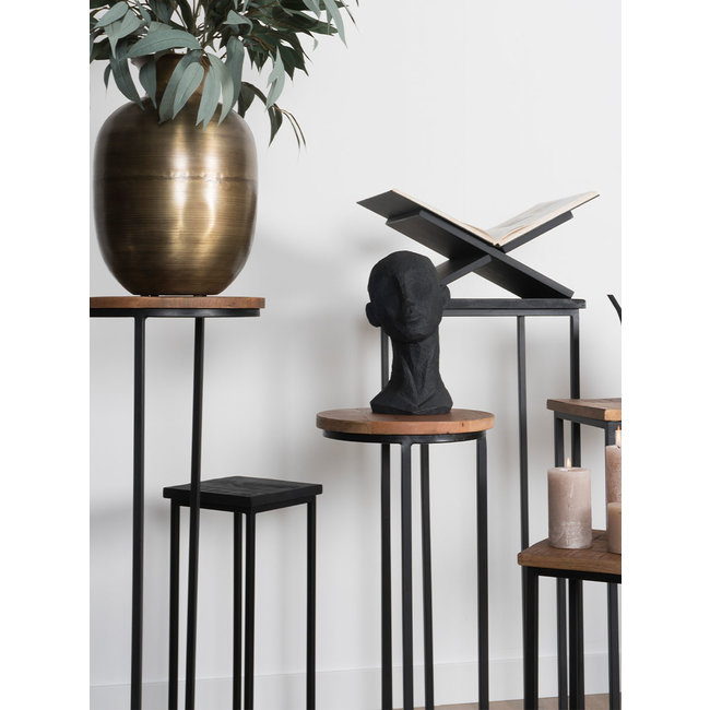 Plantentafels Sam Vierkant - Set van 3 - Bruin Mangohout