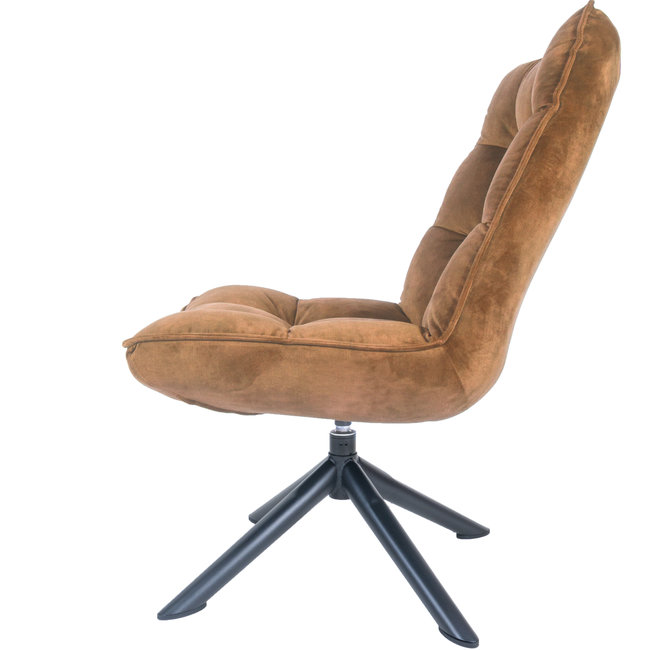 Fauteuil Rik Adore Velvet | Bruin