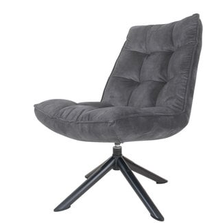 Rootsmann Fauteuil Rik Adore Velvet | Grijs