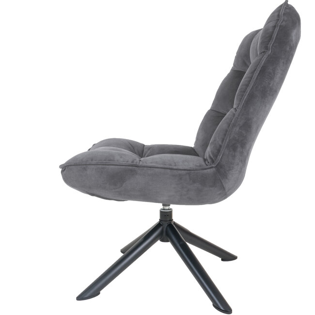 Fauteuil Rik Adore Velvet | Grijs