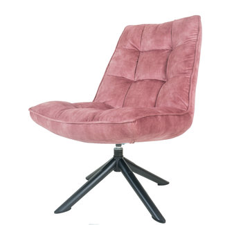 Rootsmann Fauteuil Rik Adore Velvet | Roze