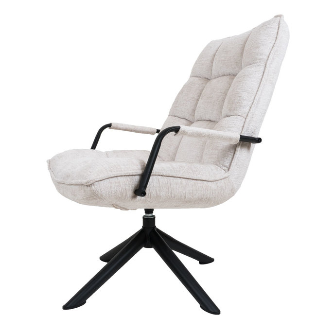 Fauteuil Rik met armleuning Fusion | Wit