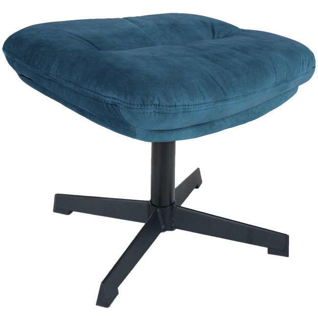 Hocker Rik Adore Velvet | Blauw