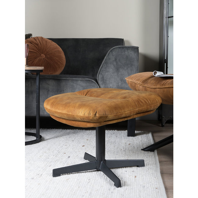 Hocker Rik Adore Velvet | Goud