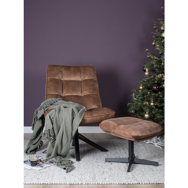 Hocker Rik Adore Velvet | Bruin