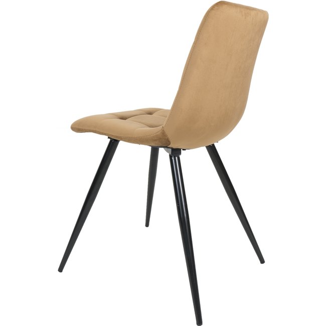 Eetkamerstoel Julia Velvet | Okergeel