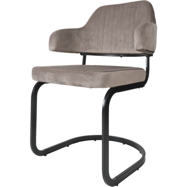 Eetkamerstoel Tess Velvet | Taupe