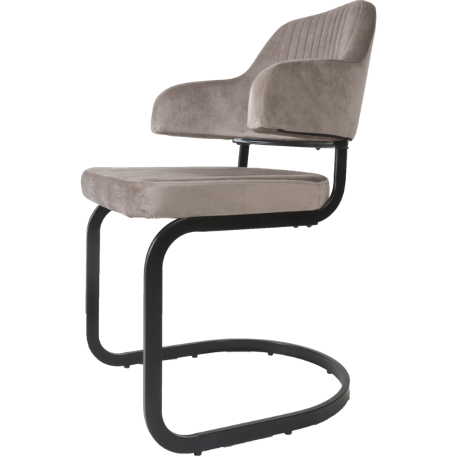 Eetkamerstoel Tess Velvet | Taupe