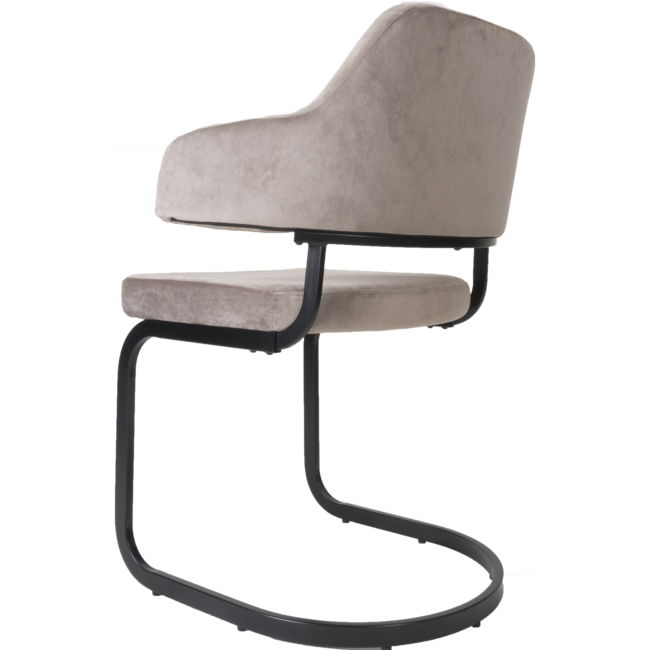 Eetkamerstoel Tess Velvet | Taupe