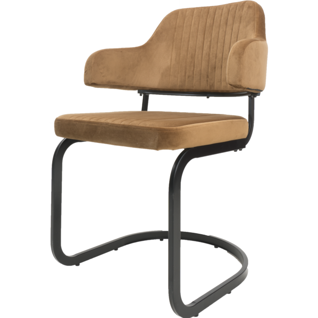 Eetkamerstoel Tess Velvet | Okergeel