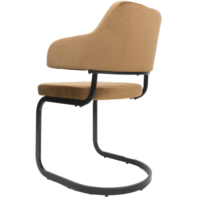 Eetkamerstoel Tess Velvet | Okergeel