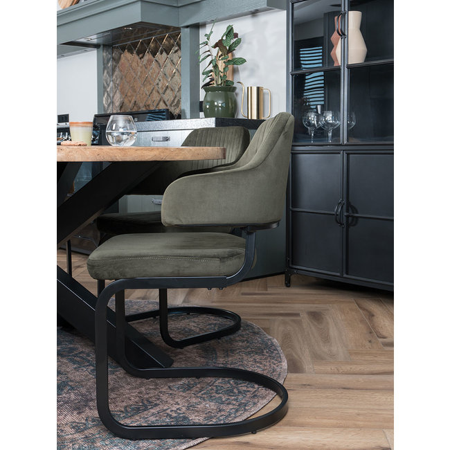 Eetkamerstoel Tess Velvet | Groen