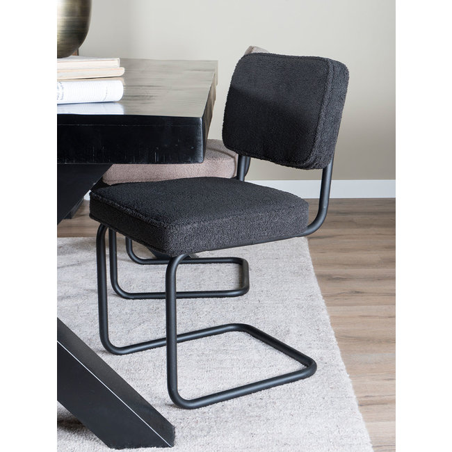 Eetkamerstoel Saar - Teddy | Donkergrijs