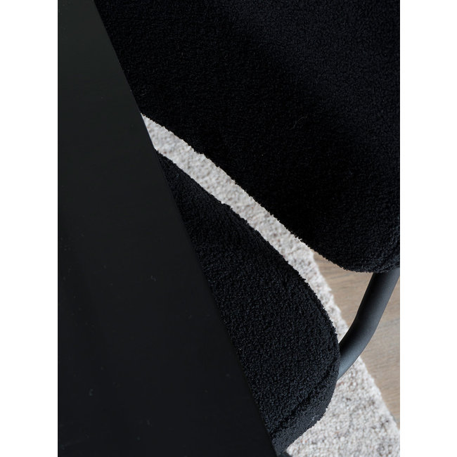 Eetkamerstoel Saar - Teddy | Zwart