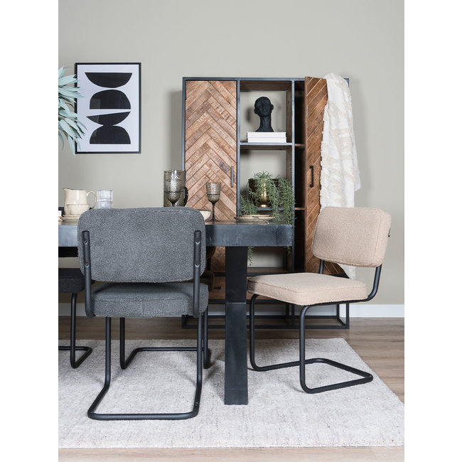 Eetkamerstoel Saar - Teddy | Grijs