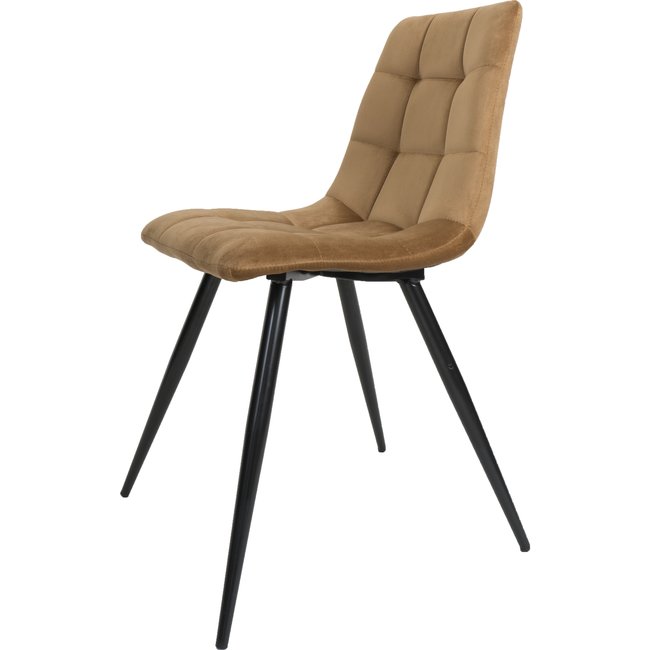 Eetkamerstoel Julia Velvet | Okergeel