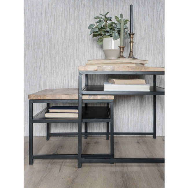 Salontafel Danique 45x45 | Bruin
