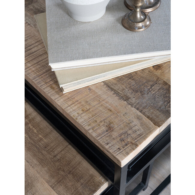 Salontafel Danique 45x45 | Bruin