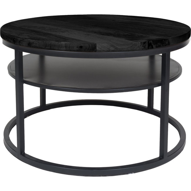 Salontafel Danique Rond 70 | Zwart