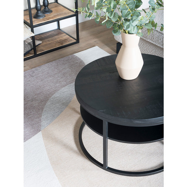 Salontafel Danique Rond 70 | Zwart